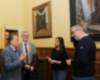 El Pleno fue recibido en la Alcaldía