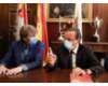 El alcalde de Soria con Mario Amilivia