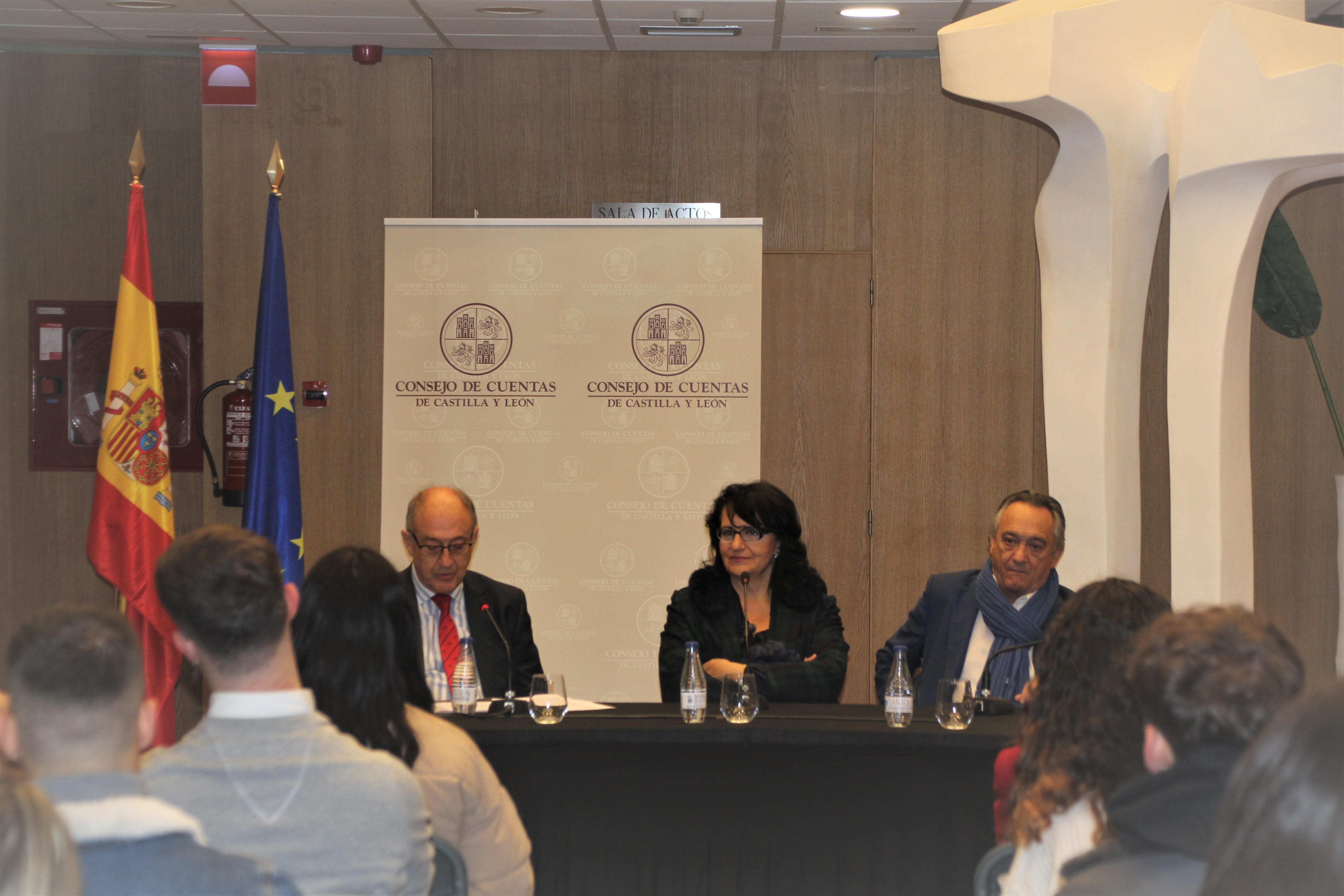 Los consejeros durante la recepción