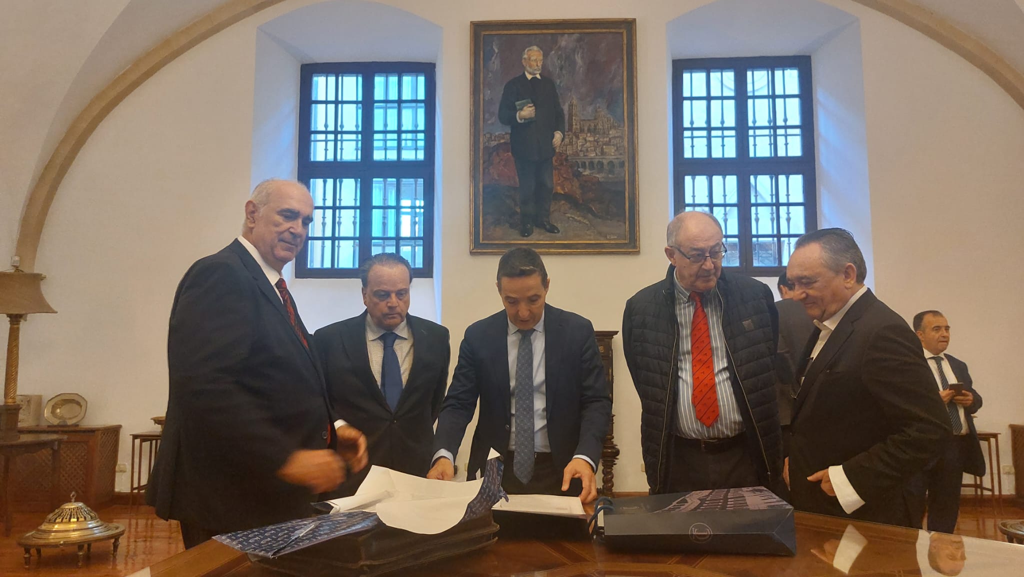 Otro momento de la visita a la Casa Museo Unamuno