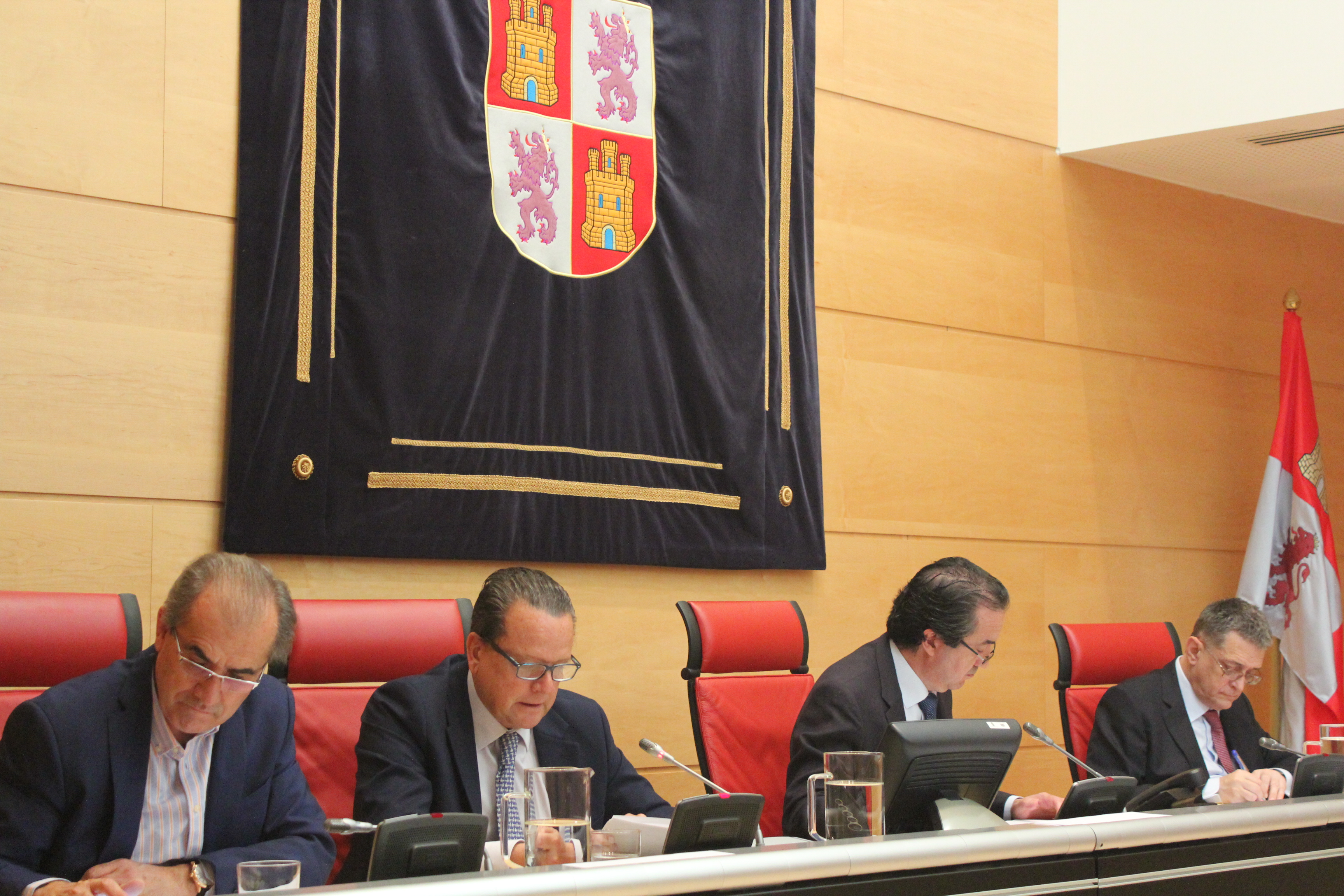 Amilivia durante su exposición de los informes