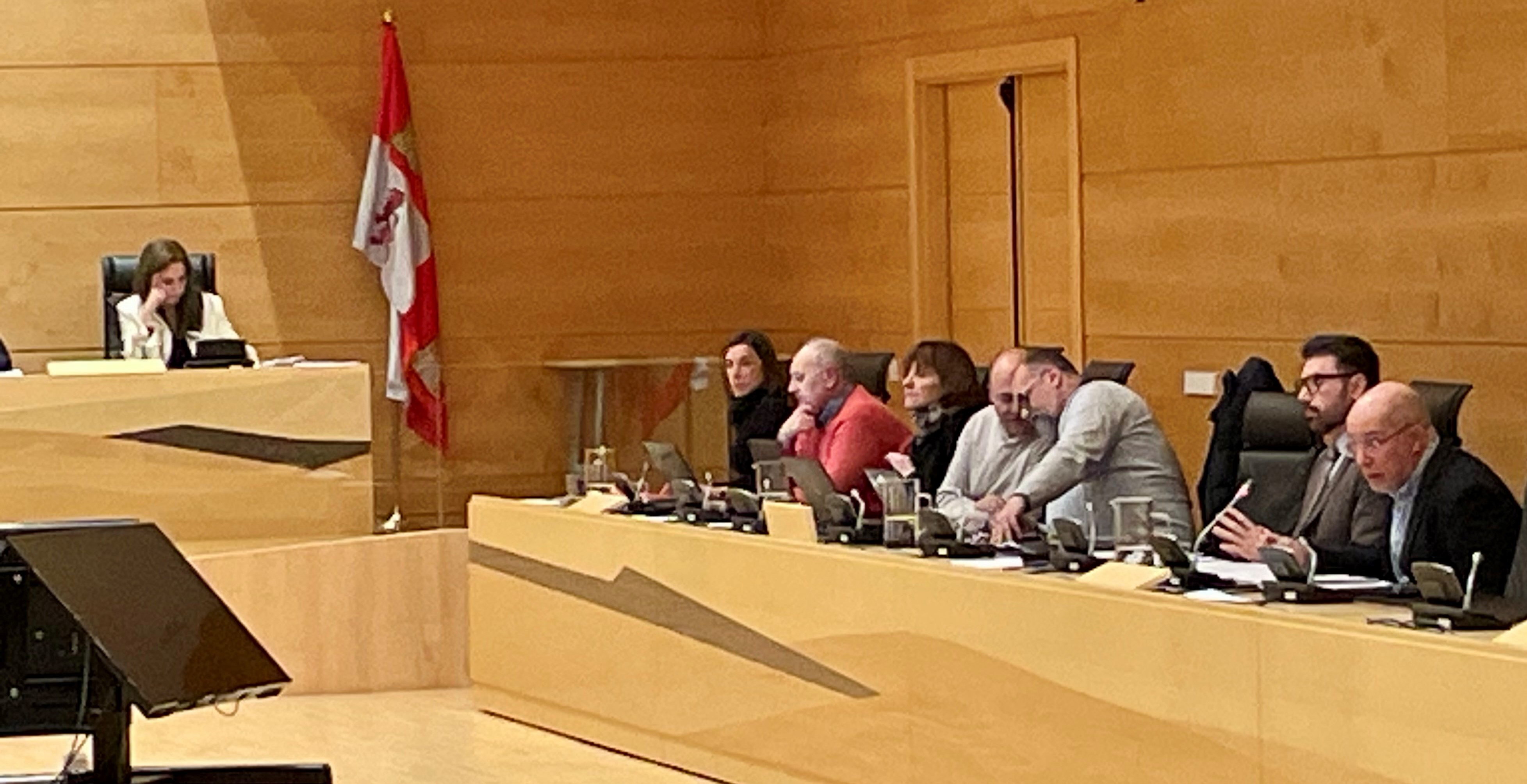 Una imagen de esta tarde en las Cortes