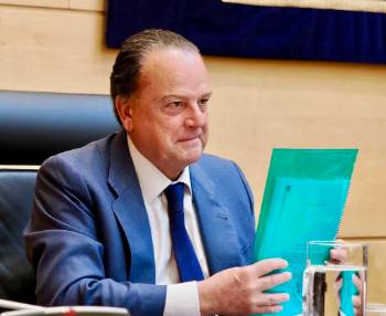 El presidente antes de ssu intervención