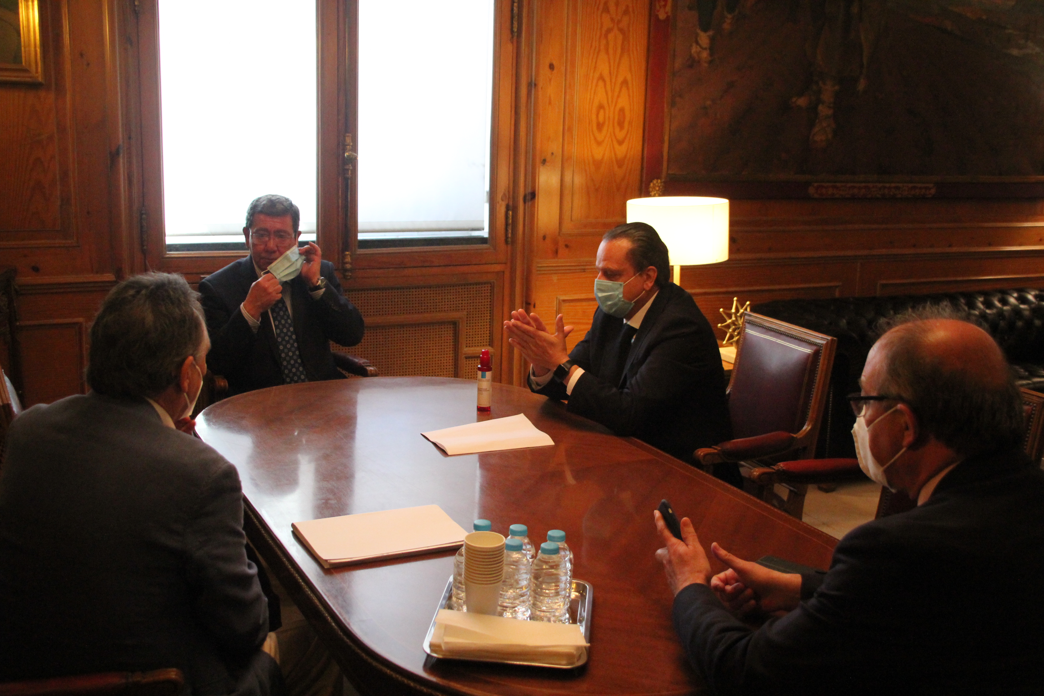 Recepción del presidente de la Diputación de Burgos