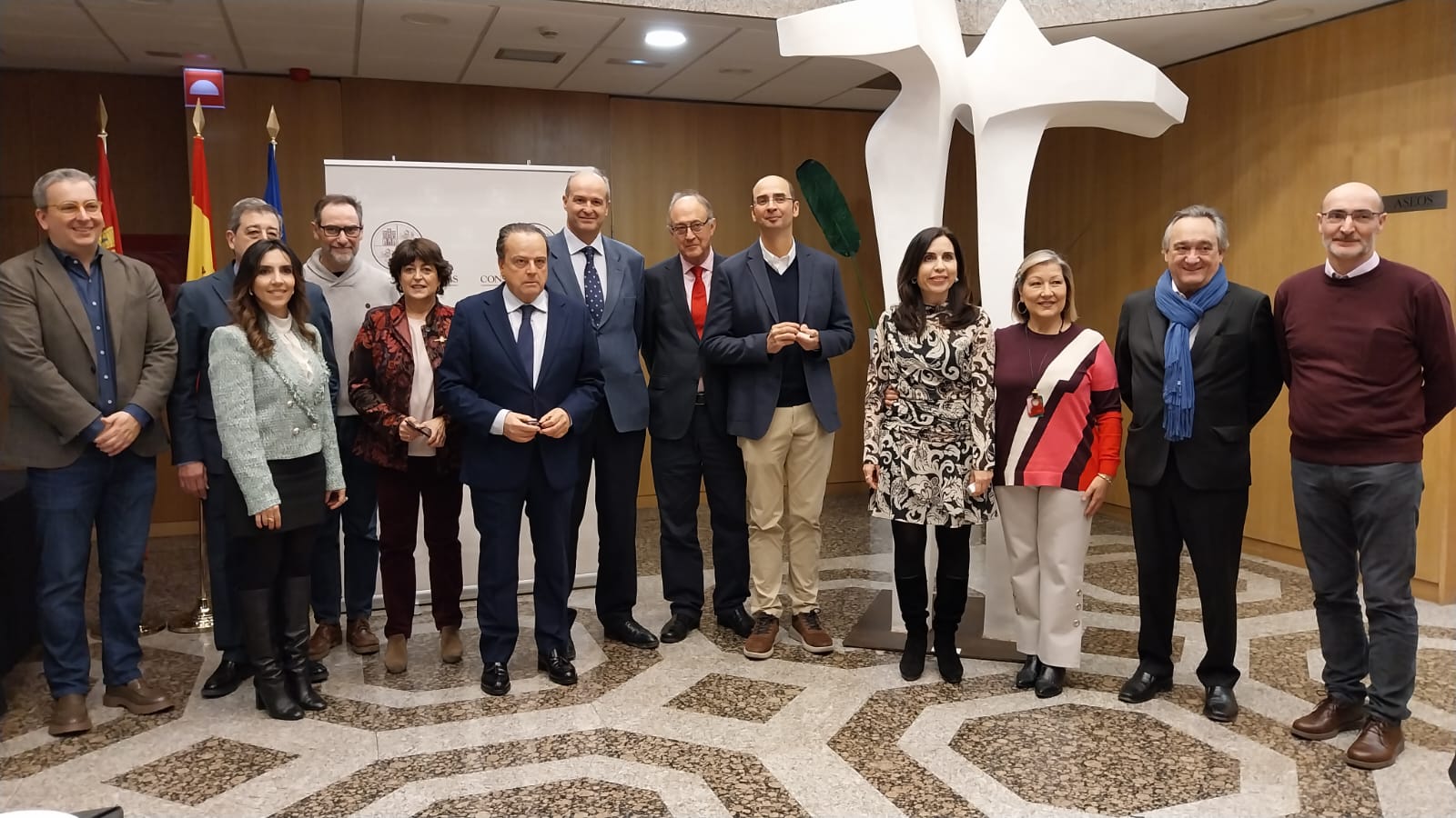 El Pleno con los homenajeados