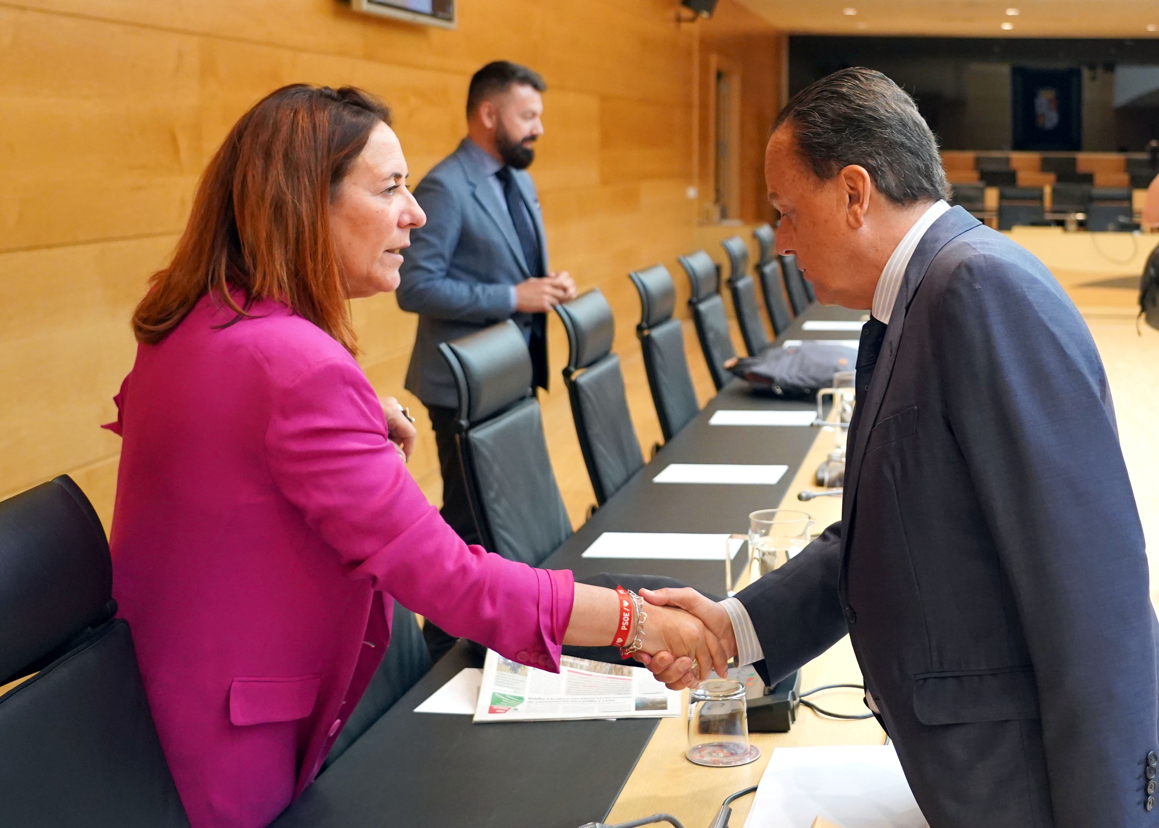 Rosa Rubio con el presidente