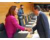 Rosa Rubio con el presidente
