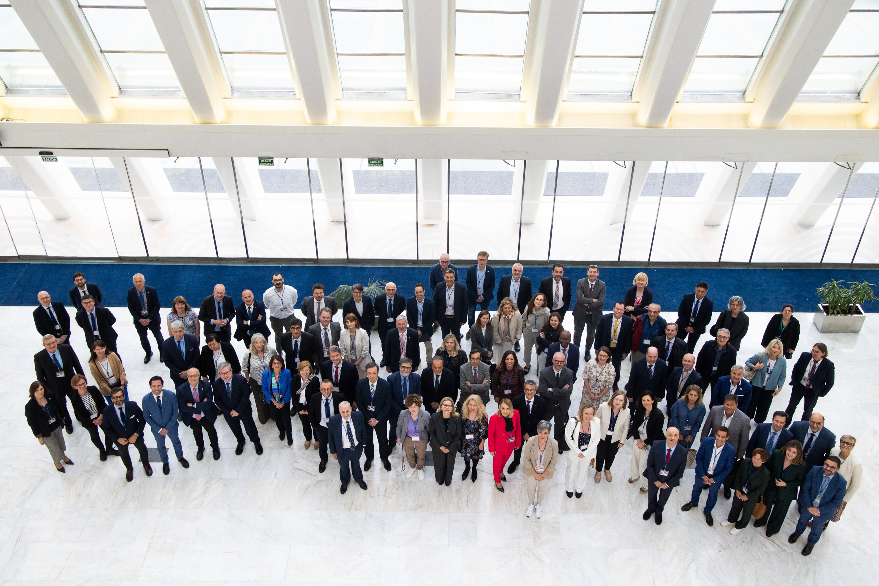 Los participantes, en una vista general