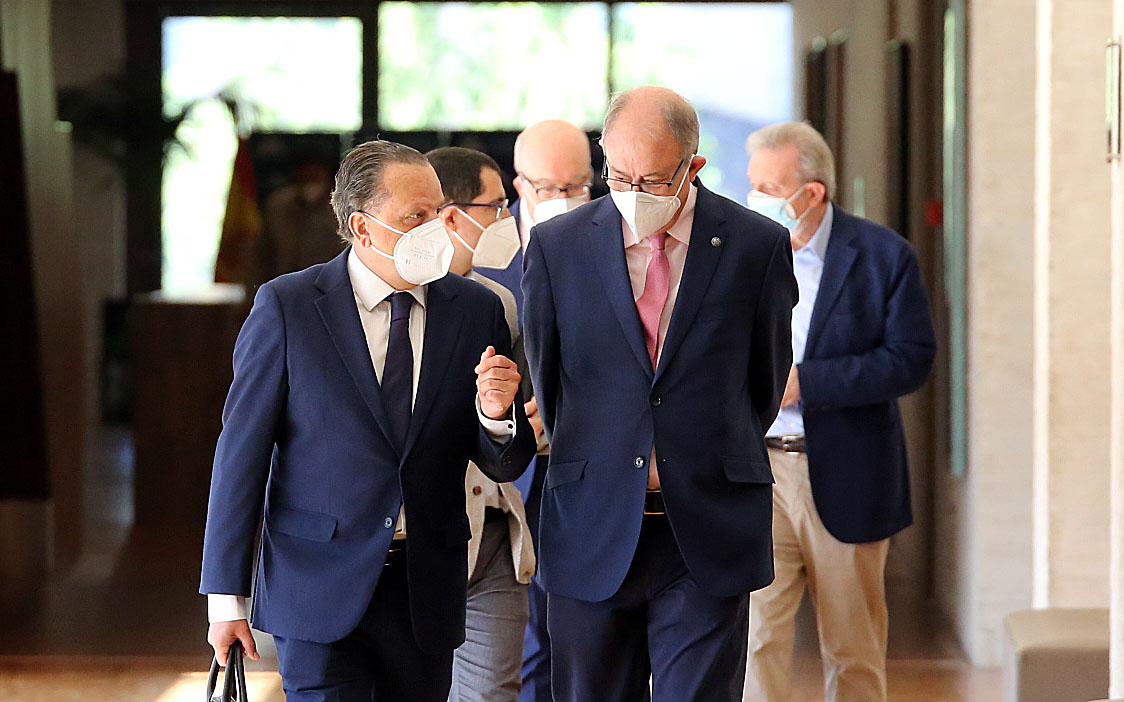 Los miembros del Consejo llegan a las Cortes