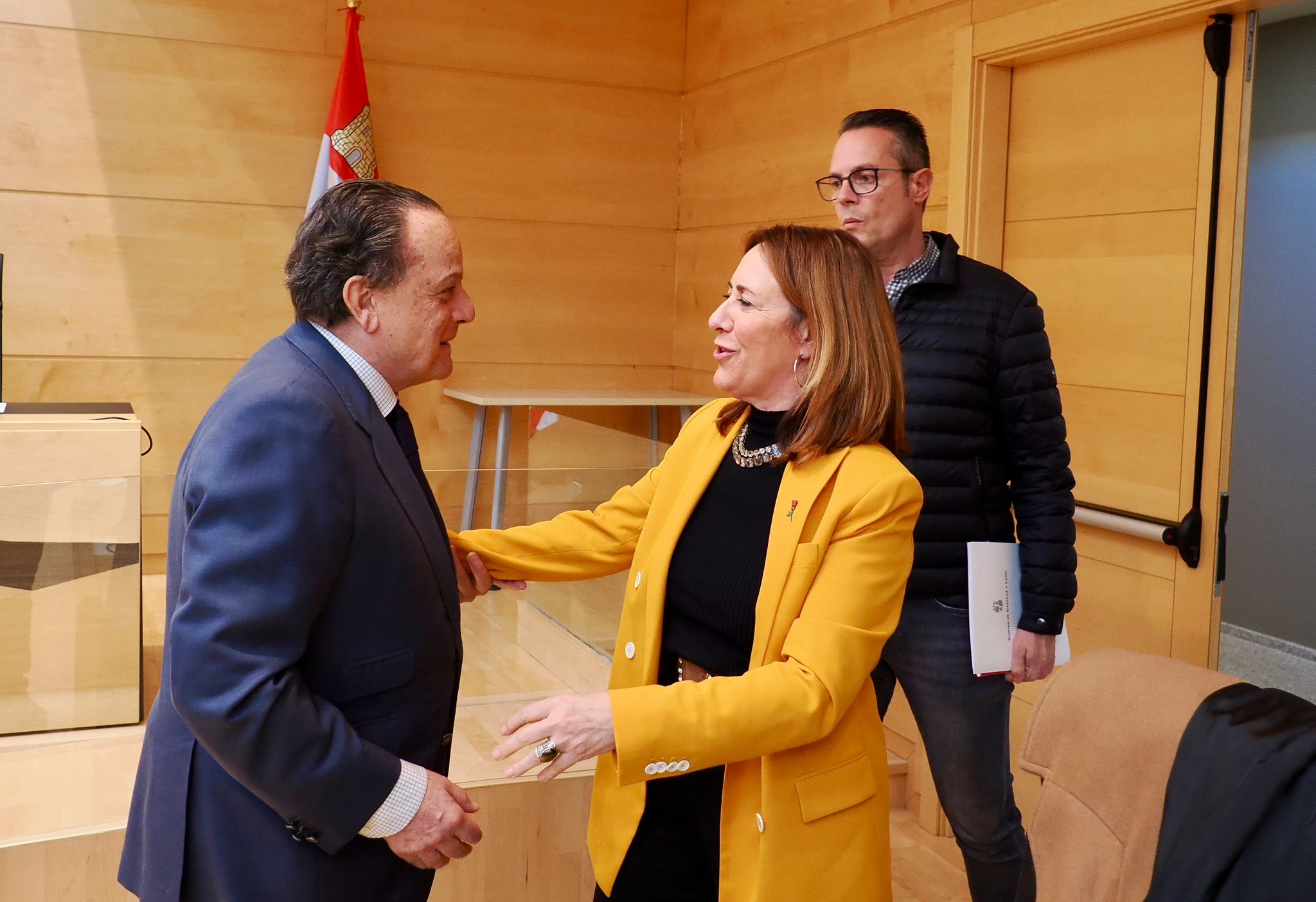 Rosa Rubio con el presidente