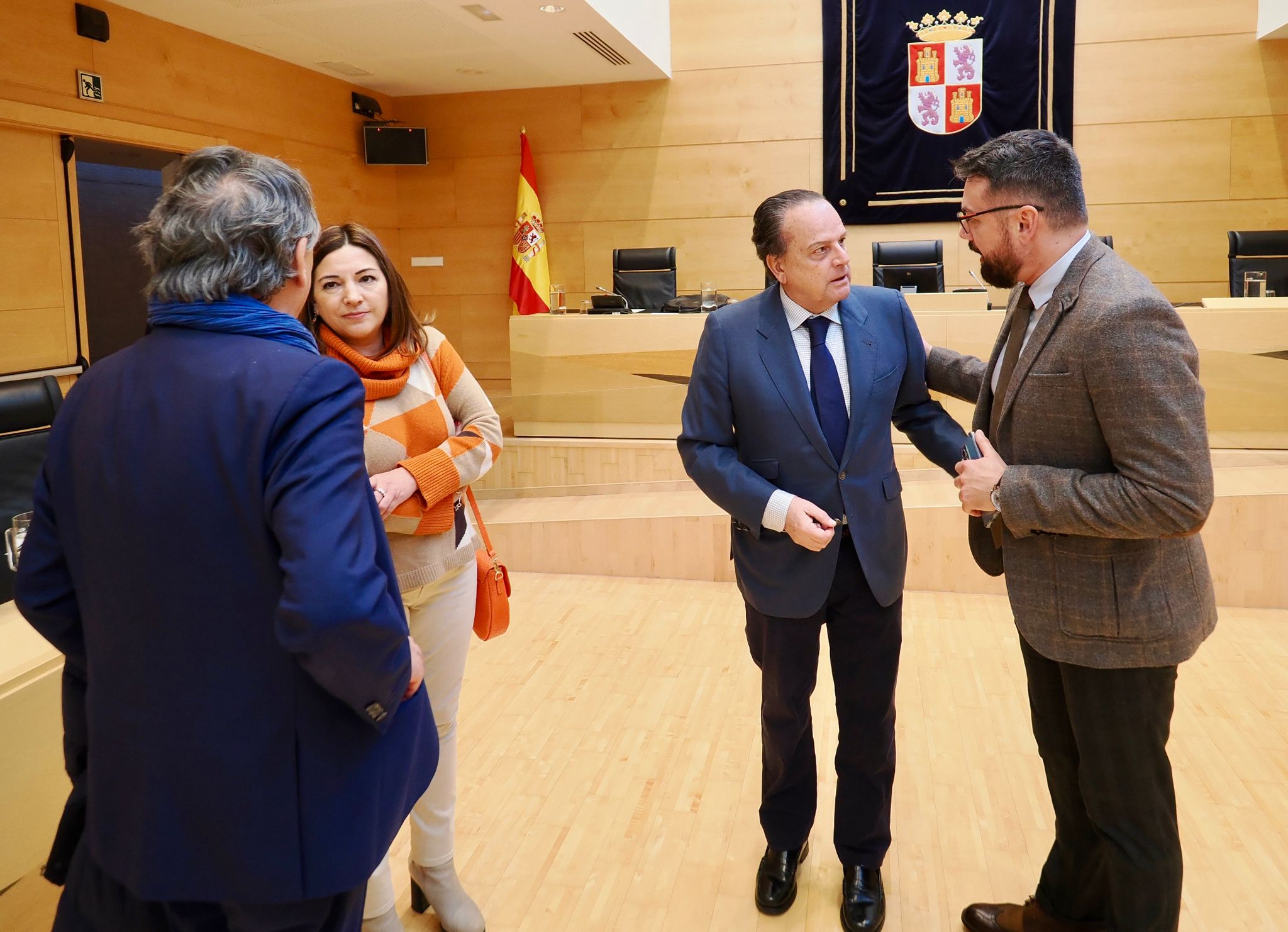 El presidente cambia impresiones con José Ramón García