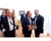 Amilivia, Melero y Jiménez con el presidente de las Cortes