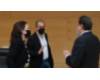 Miembros de la Comisión con el presidente