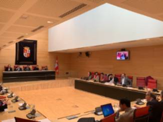 Un momento de la Comisión, esta mañana
