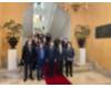 Foto de grupo en el Ayuntamiento de Salamanca