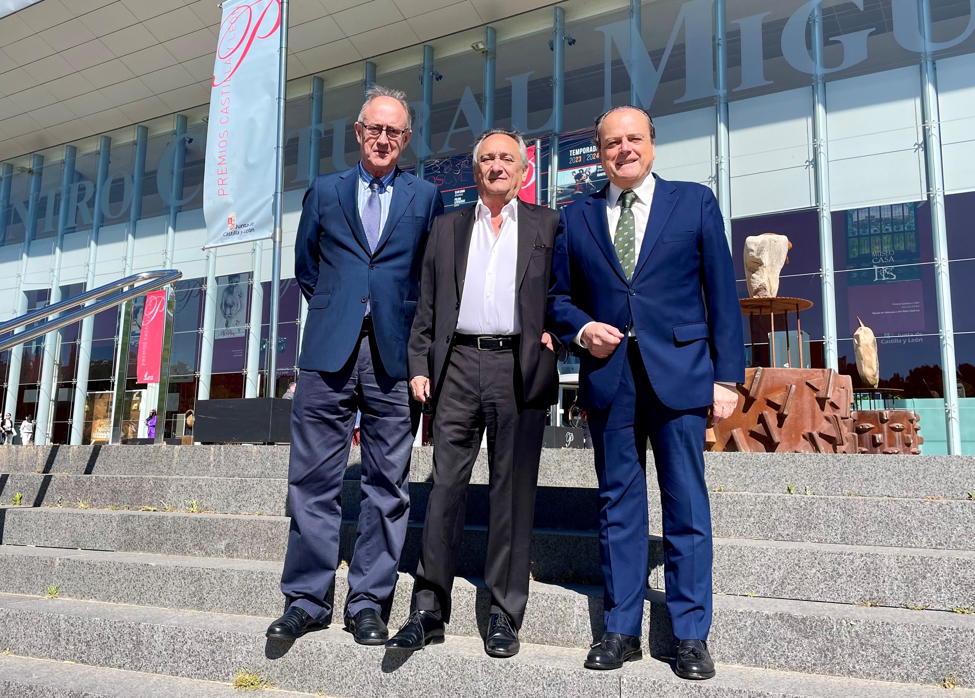 Jiménez, Melero y el presidente Amilivia