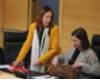 Rosa Rubio, de pie, en la Comisión