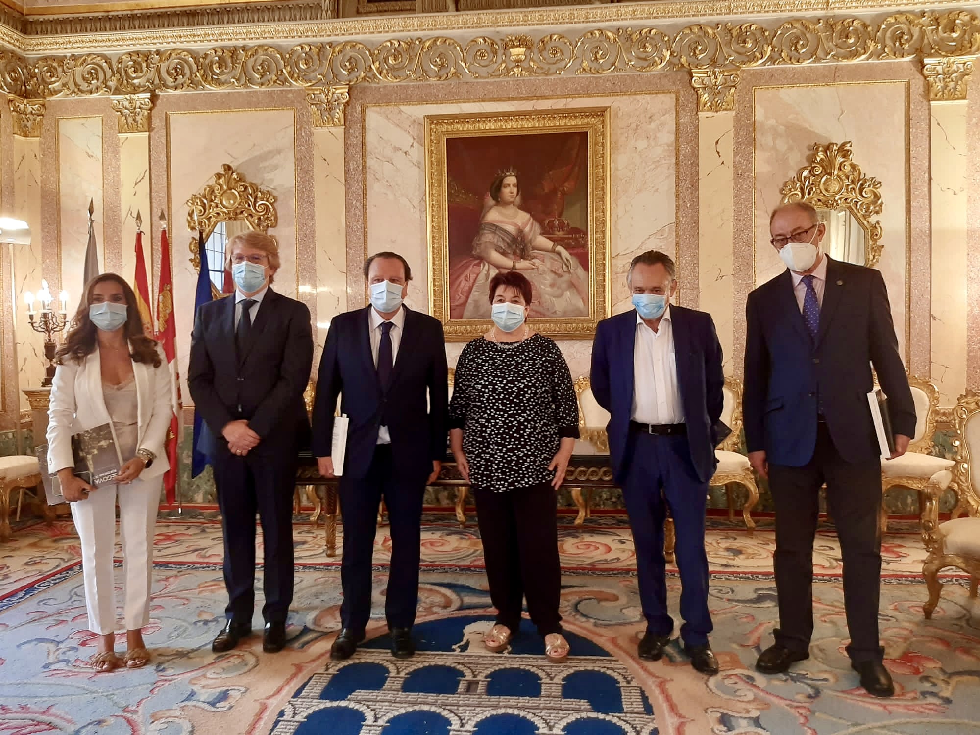 Recepción al Consejo en el Ayuntamiento de Segovia