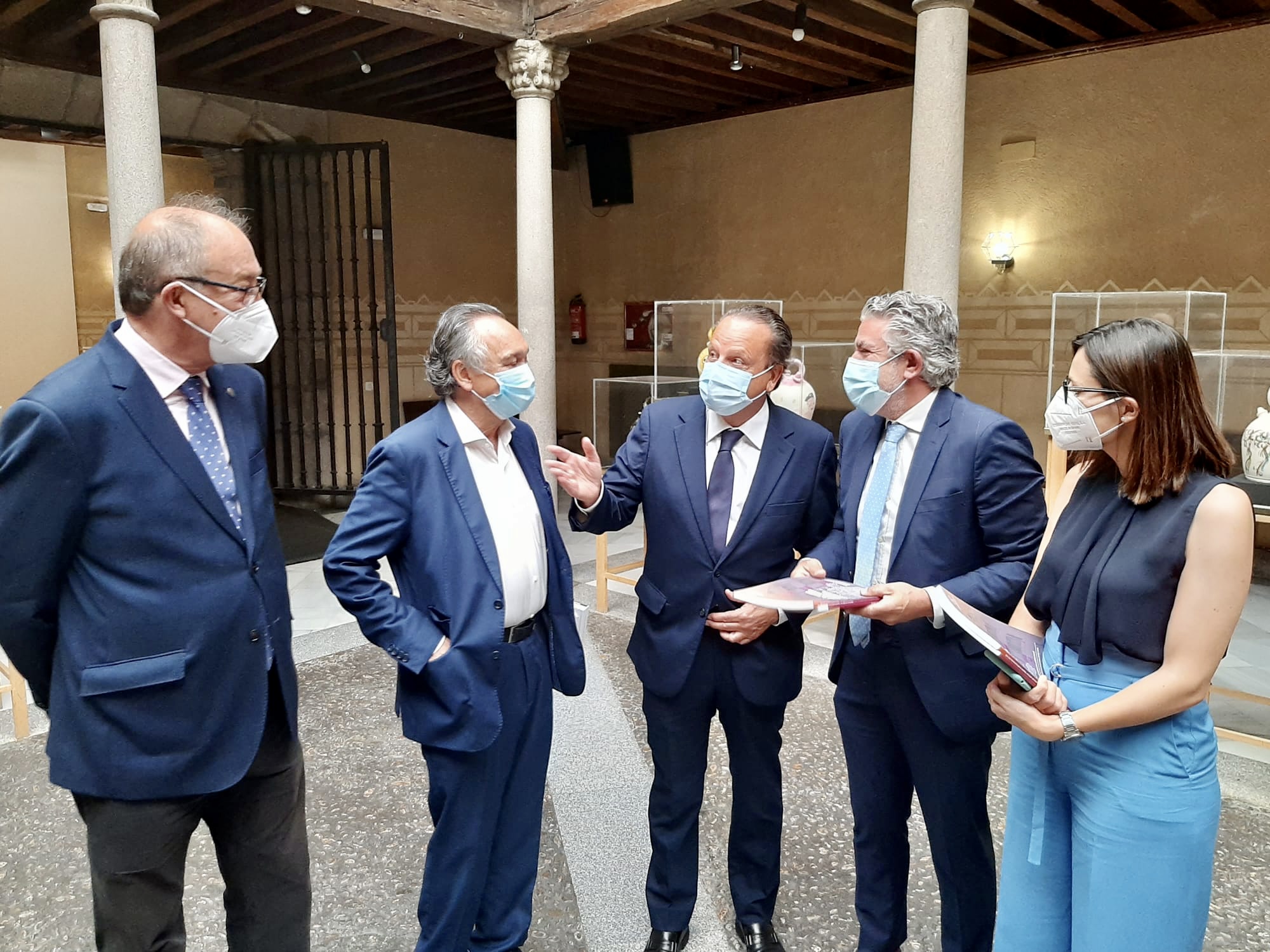 El Pleno fue recibido en la Diputación de Segovia