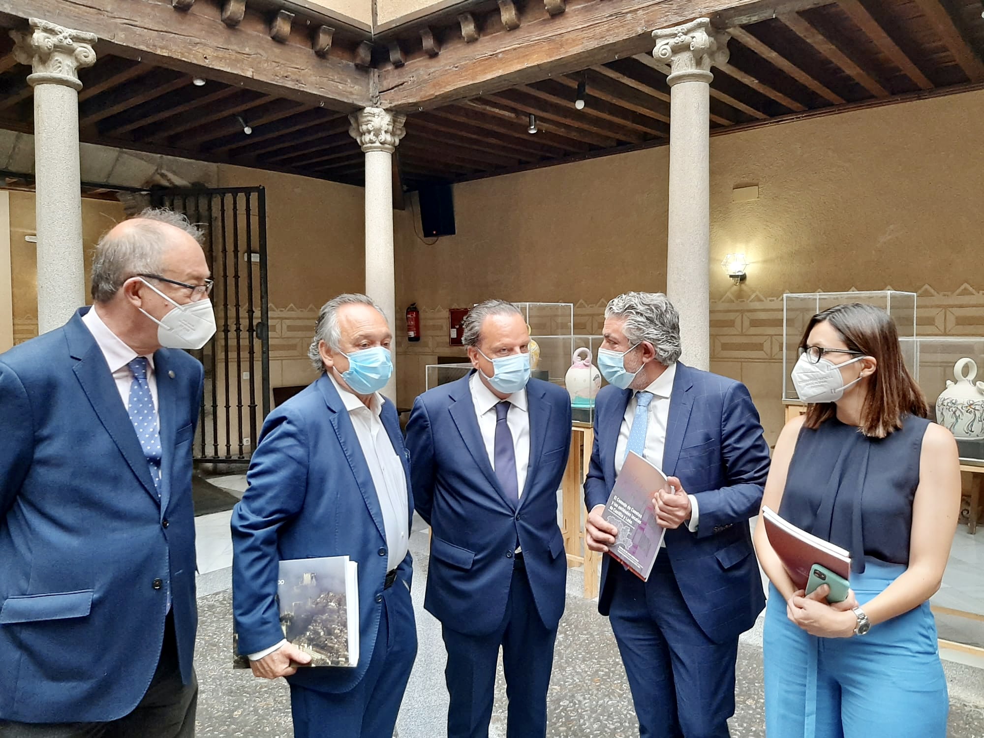 Otra imagen de la recepción en la Diputación