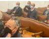 Melero, en primer plano, y responsables de fiscalización del Consejo
