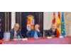 Los consejeros Jiménez y Melero junto al director de Fiscalización, Santiago Martín