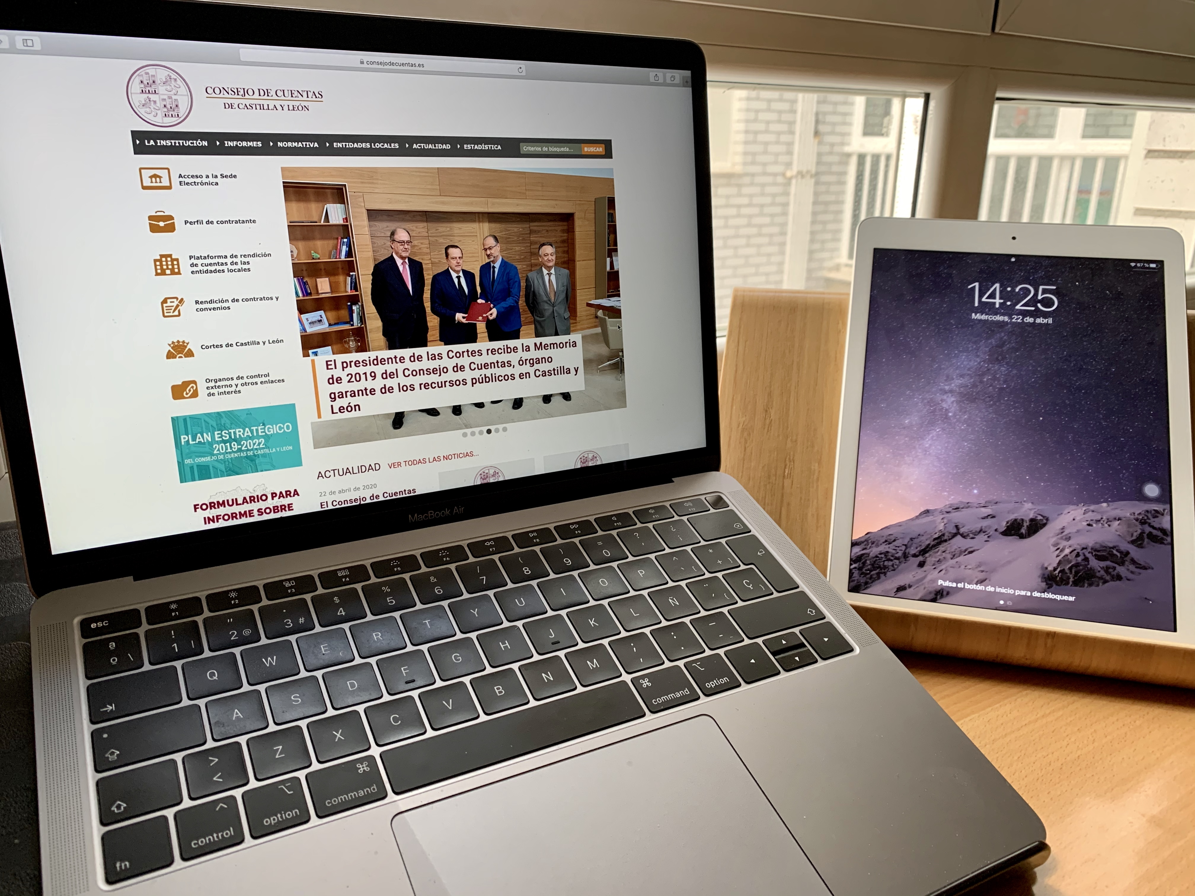 Un equipo de teletrabajo