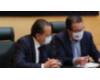 El presidente de la Comisión con Mario Amilivia