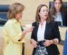 Paloma Vallejo y Rosa Rubio, portavoz del PSOE