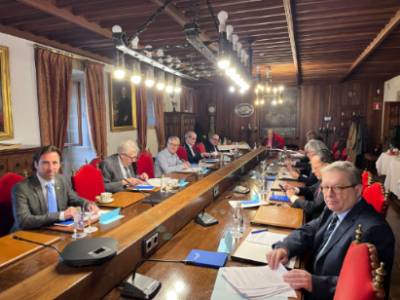 Otra imagen de la reunión de hoy en Santiago
