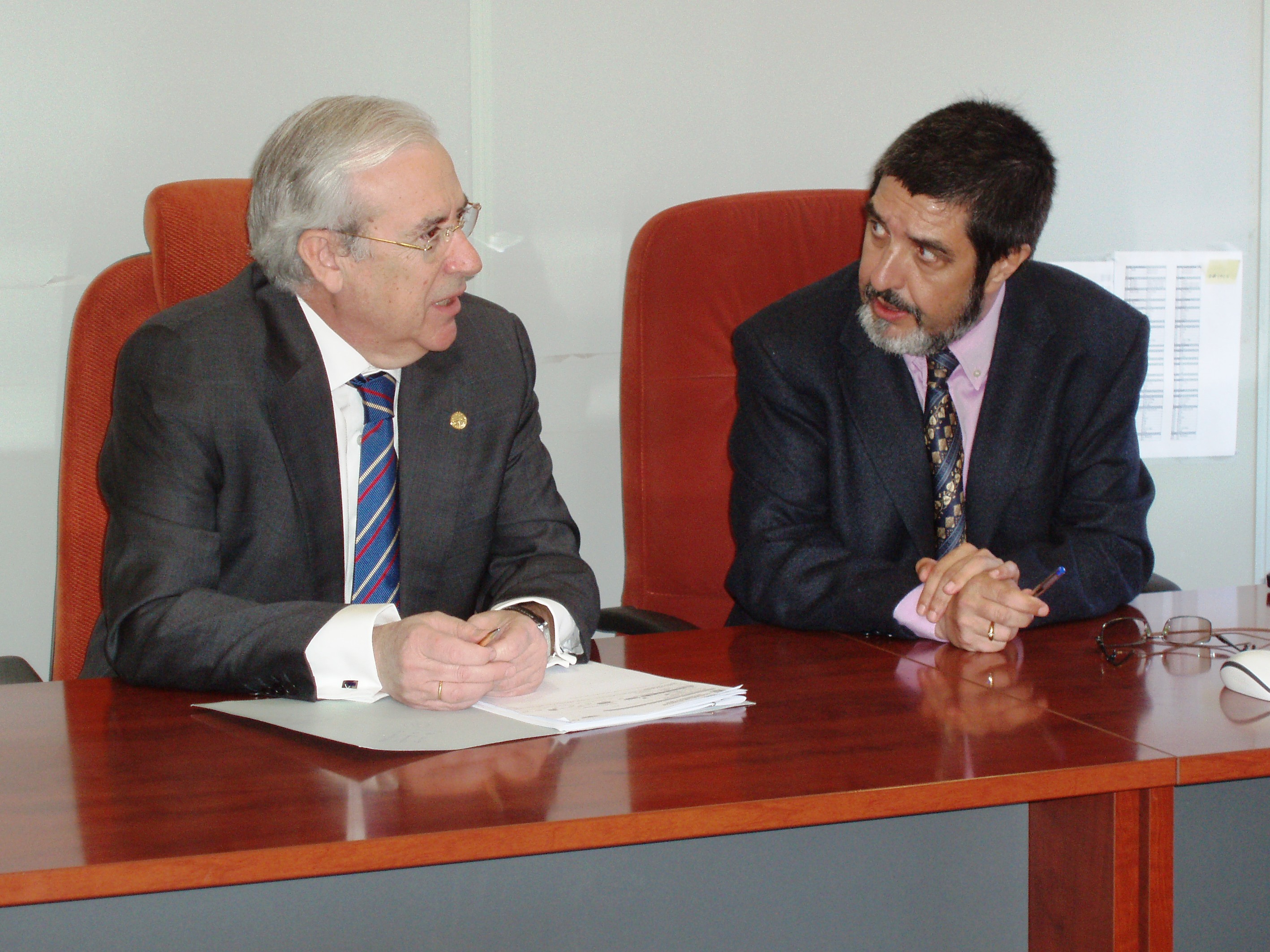 El presidente del Consejo de Cuentas y el primer teniente alcalde de Villaquilambre