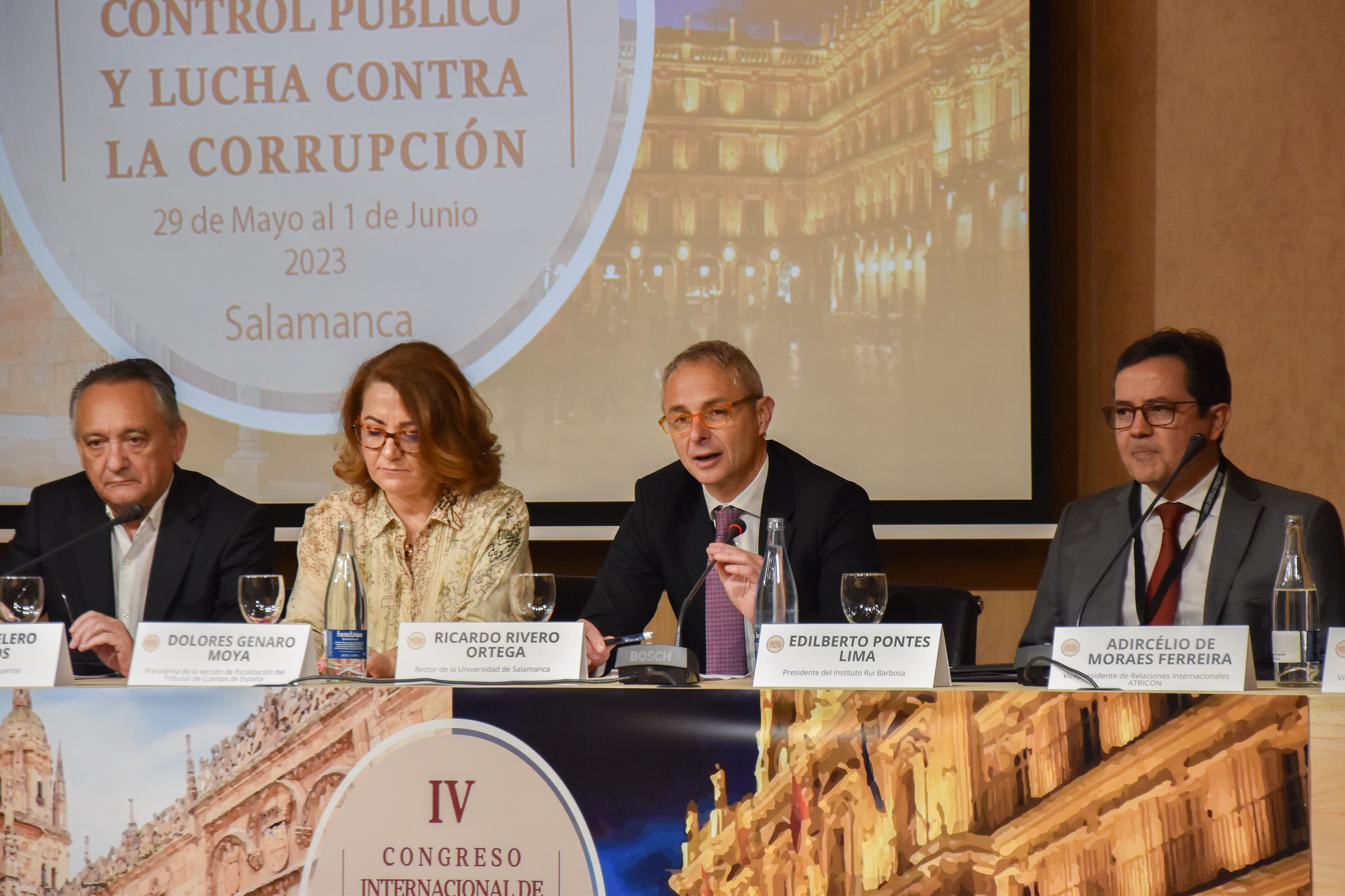 Rivero durante su presentación