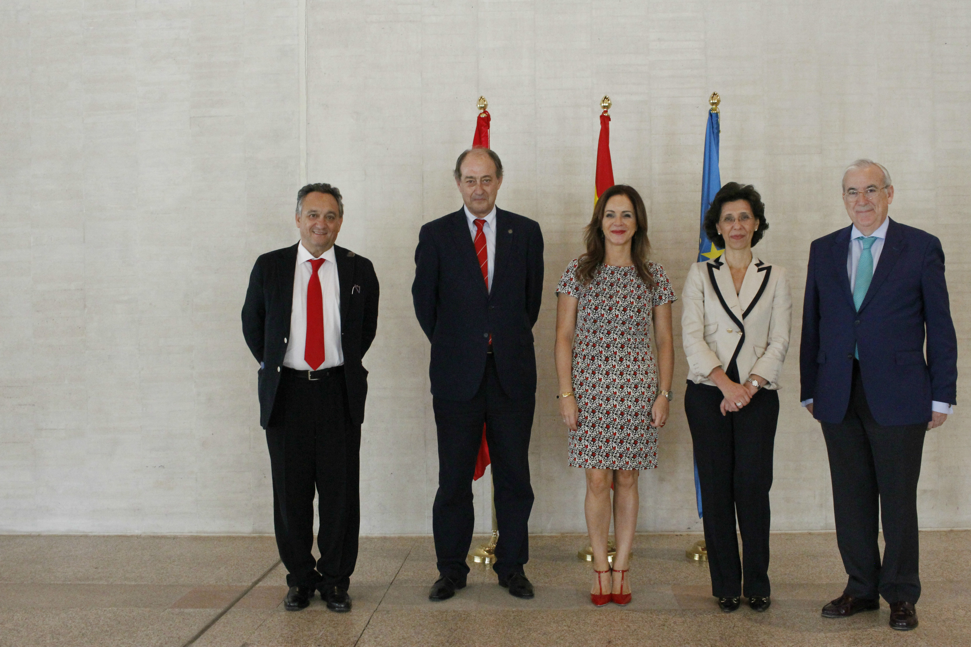 Emilio Melero, Miguel Ángel Jiménez, Silvia Clemente, María José de la Fuente y Jesús Encabo