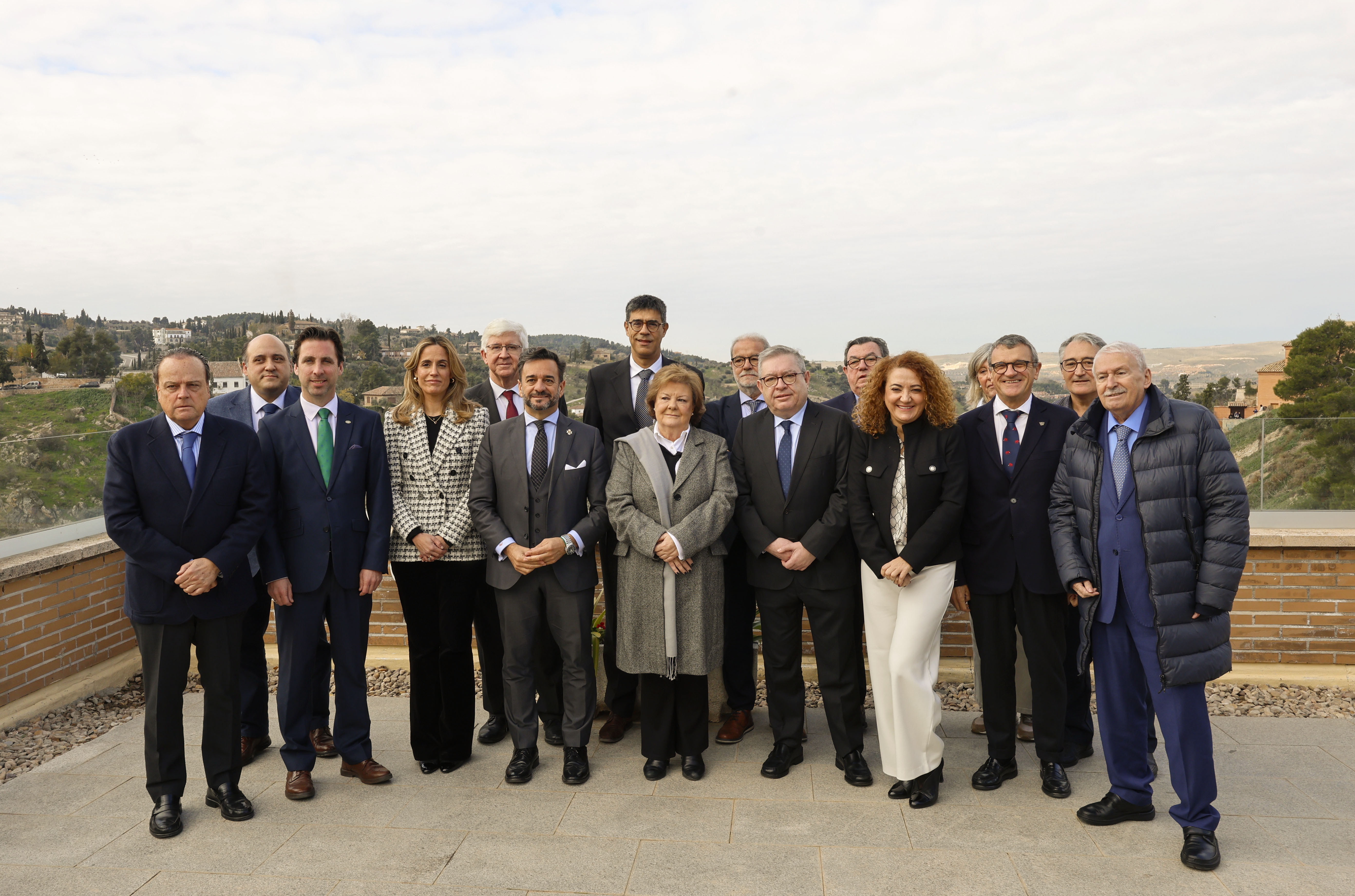 Foto del grupo de presidentes con la presidenta Chicano