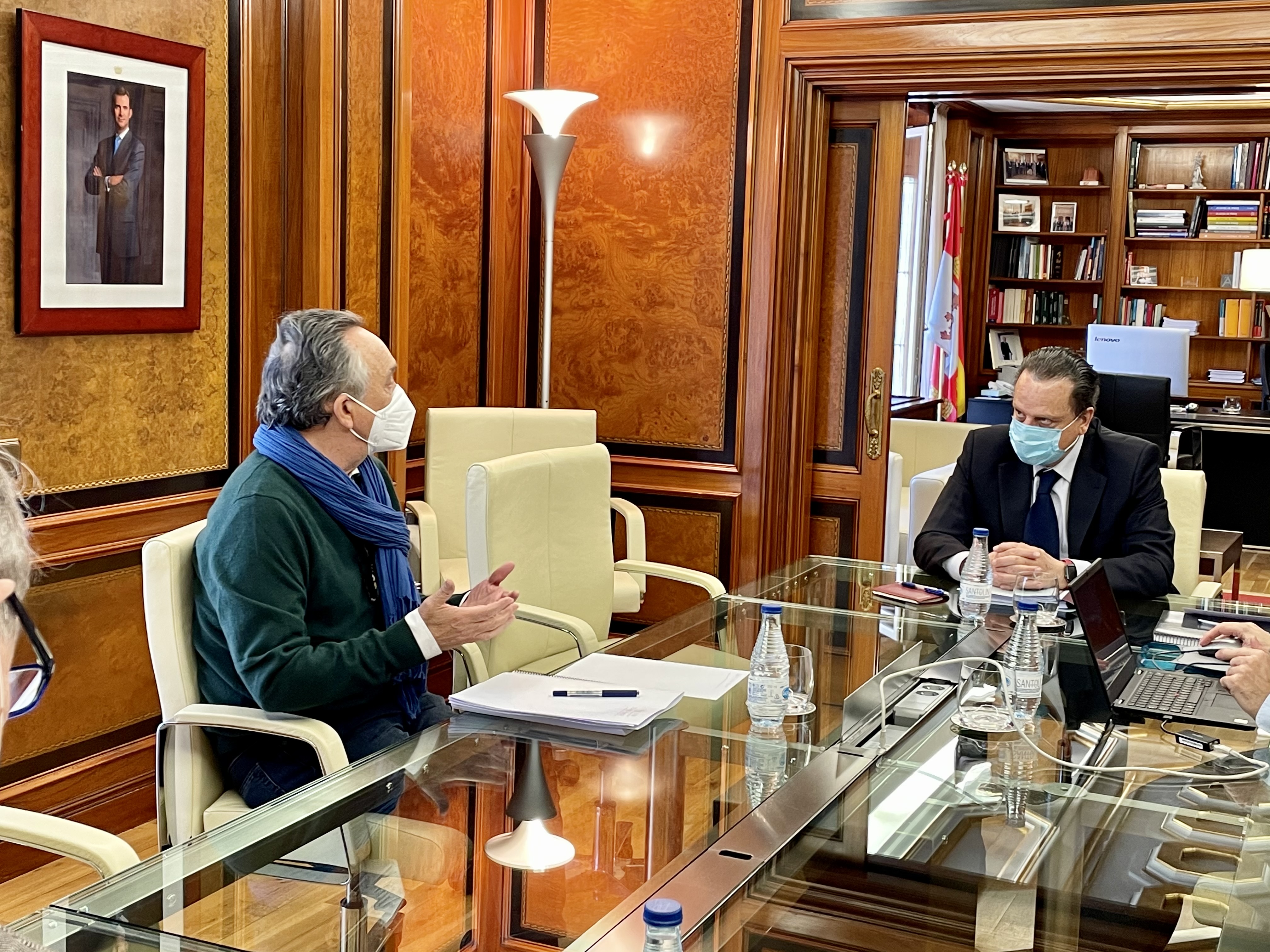 Melero y Amilivia, durante el Pleno