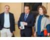 (De dcha a izq.)Paloma Vallejo, Mario Amilivia y Emilio Berzosa