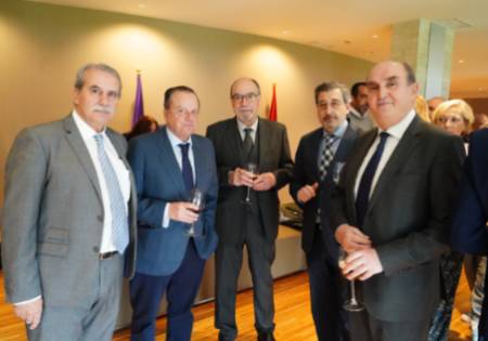 Los presidentes de las instituciones propias durante la celebración