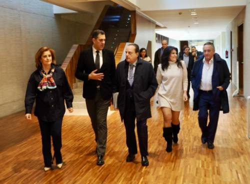 Miembros de la Comisión con el Pleno del Consejo