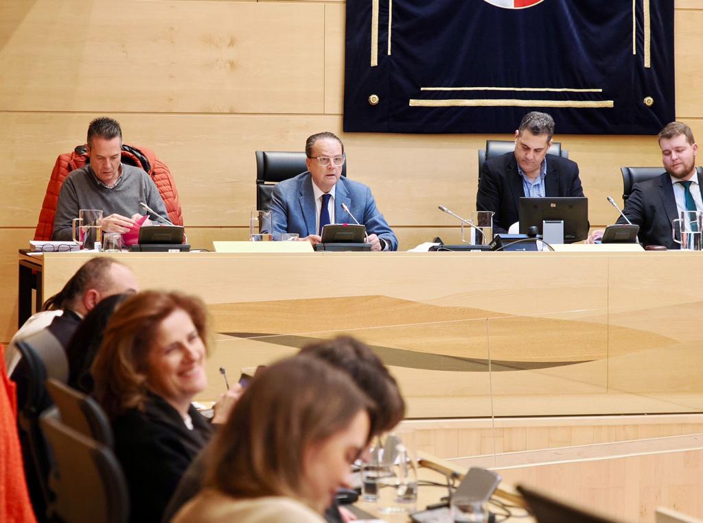 Otra imagen de la comparecencia