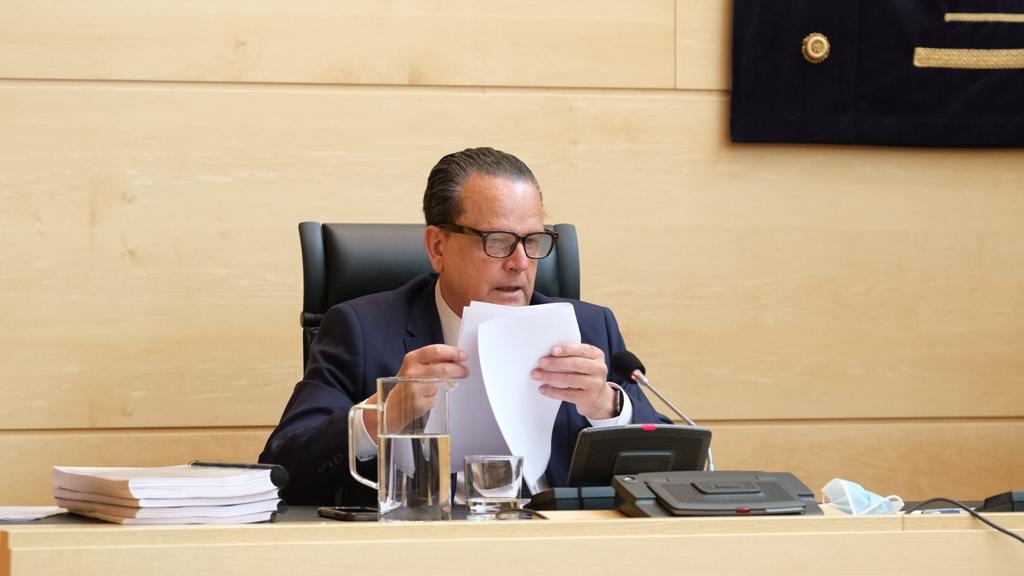 Amilivia, durante una comparecencia