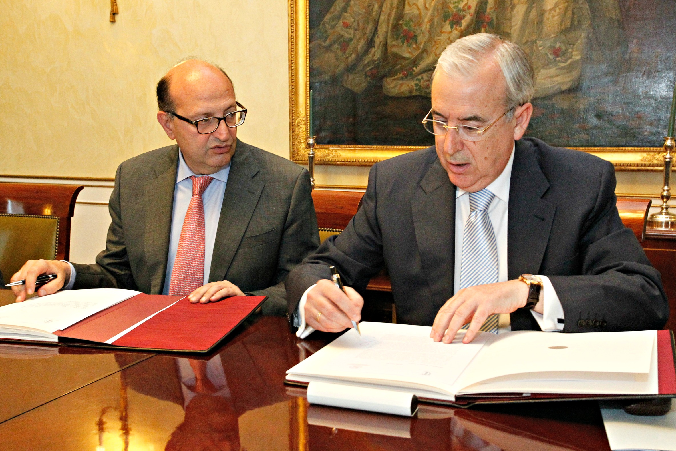 Ramón Álvarez de Miranda y Jesús Encabo (d)