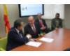 Firma del convenio con el Procurador