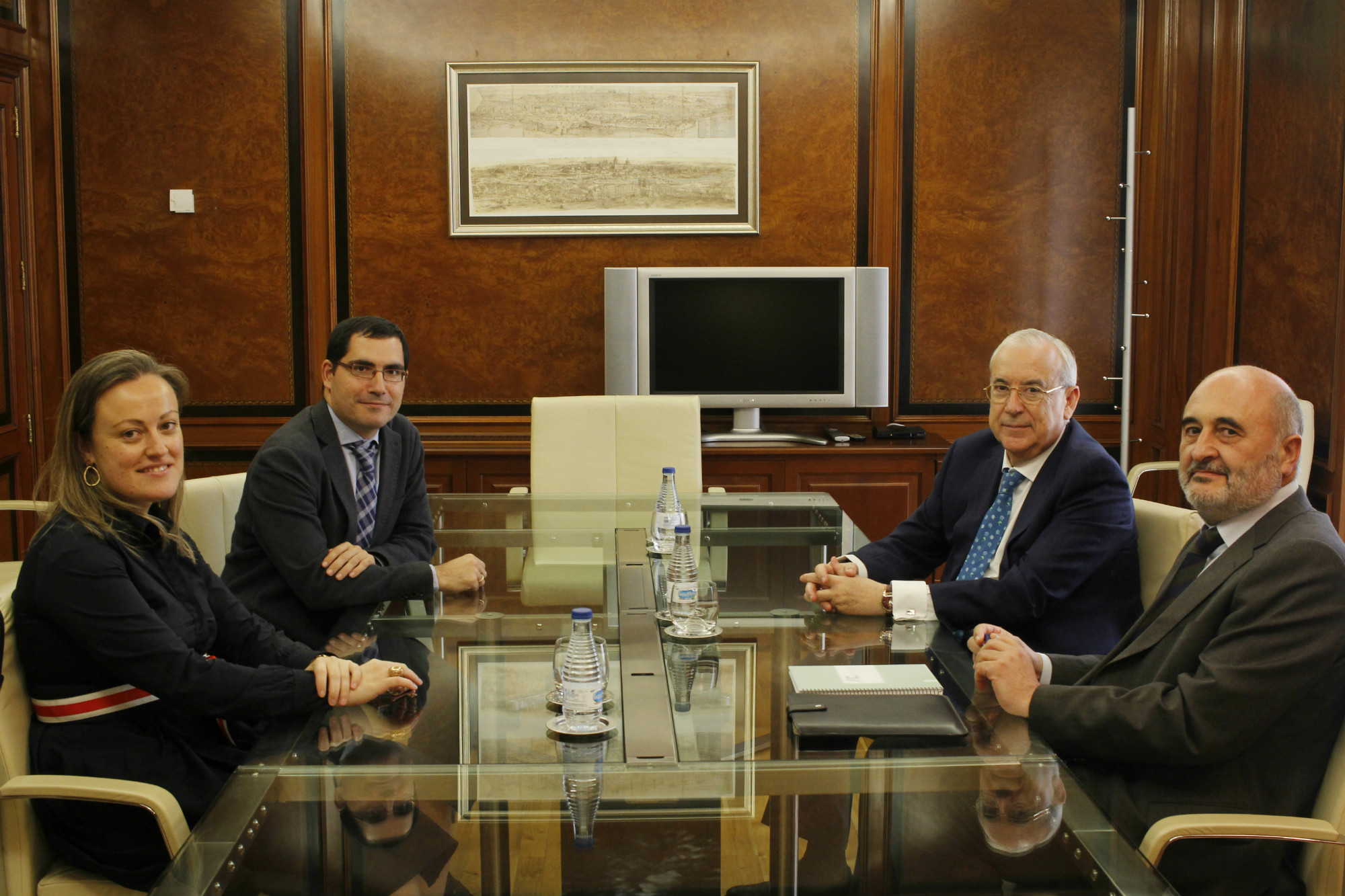 (d a i) Avelino Viejo, Jesús Encabo, Andrés Pérez-Moneo y María Martínez