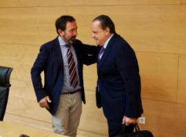Javier Teira con el presidente