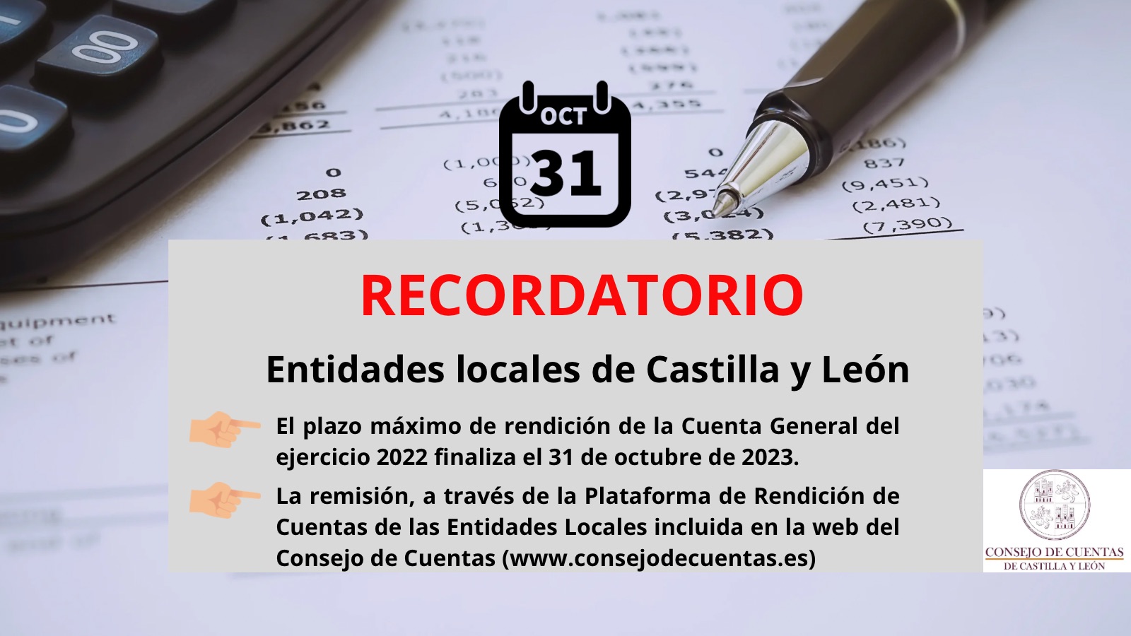 Recordatorio Entidades Locales