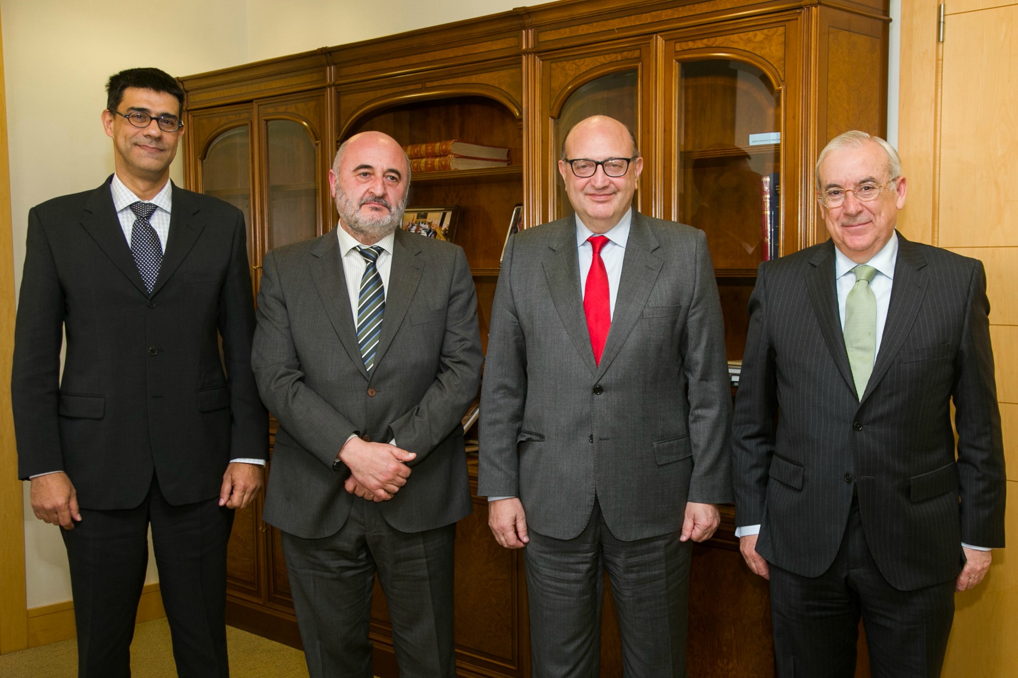 Joan Rosselló, Avelino Viejo, Ramón Álvarez de Miranda y Jesús Encabo,