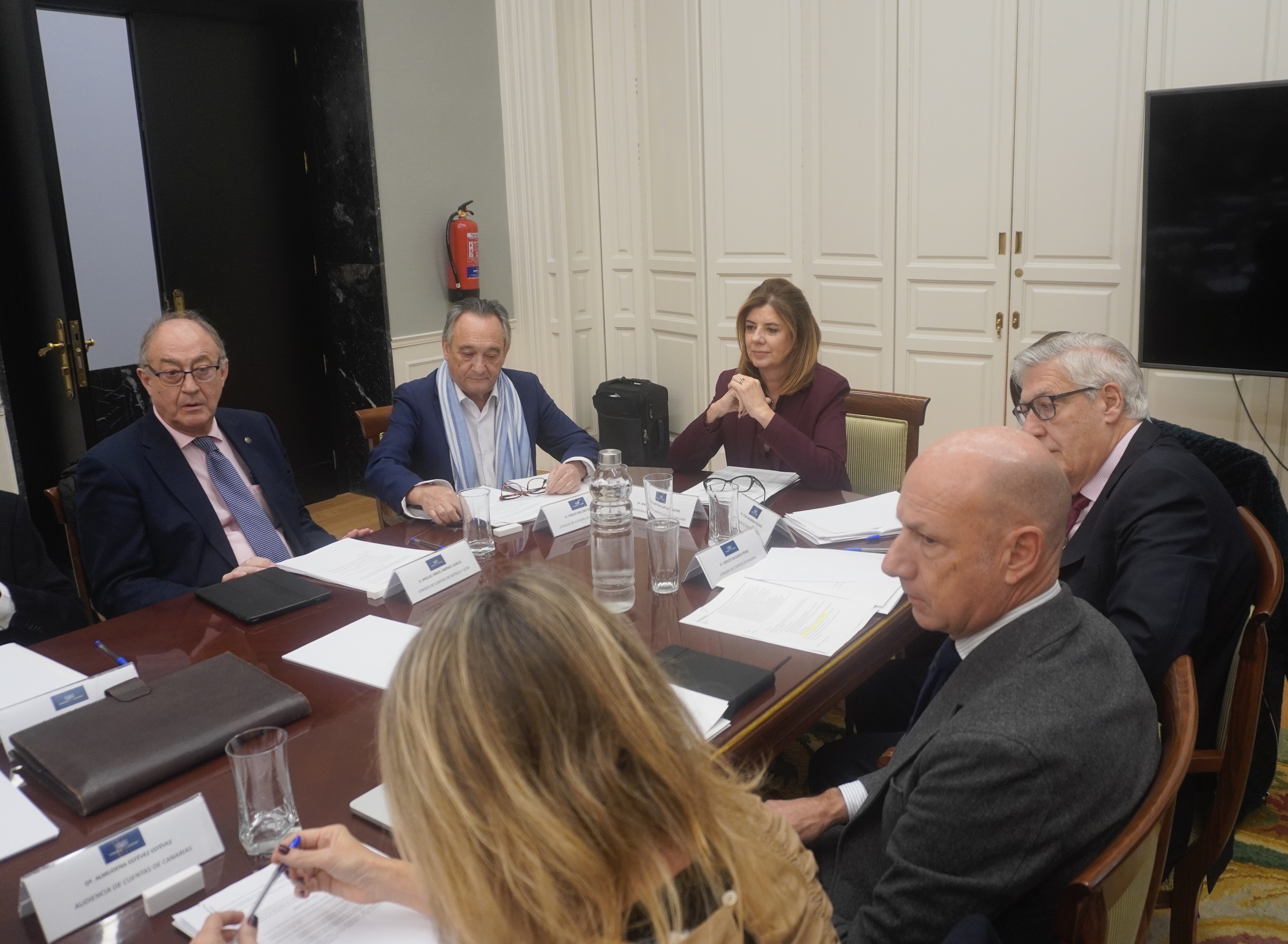 Melero y Jiménez, durante la reunión