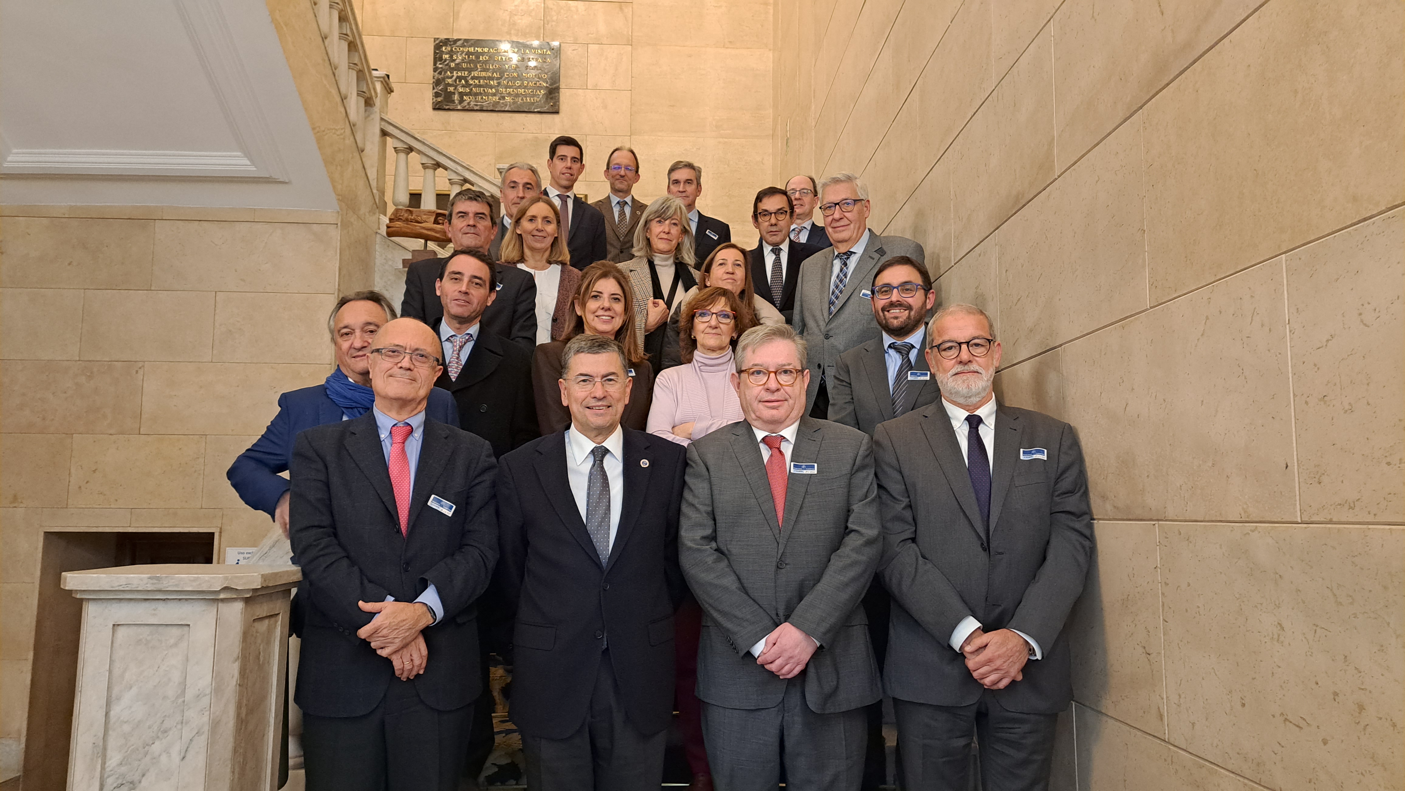 Fotografía del encuentro en el TCu